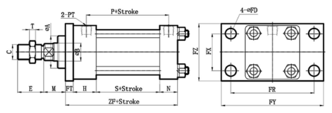 MOB+FA FLANGE MOUNTING TYPE