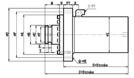 STANDAR HROB  TYPE    SINGLE ROD B TYPE