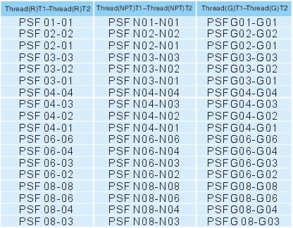 pipe fittings PSF